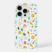 Aesthetic Summer Lemon Pattern iPhone Case Hülle (Rückseite)