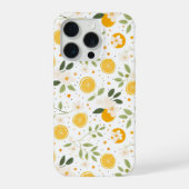 Aesthetic Summer Lemon Pattern iPhone Case Hülle (Rückseite)