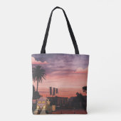 Aesthetic sunset Totebag Tasche (Rückseite)