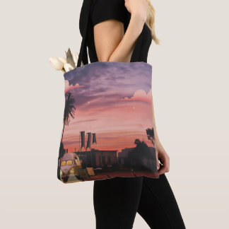 Aesthetic sunset Totebag Tasche