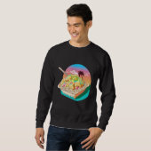 Aesthetic Synthwave Fried Rice with 80s Aesthetic Sweatshirt (Vorne ganz)