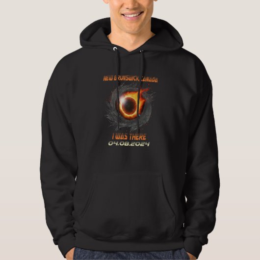 Aesthetic Total Solar Eclipse 2024 New Brunswick C Hoodie (Vorderseite)