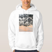 Aesthetic Tree Silhouette Against Pastel Sunset Sk Hoodie (Vorderseite)