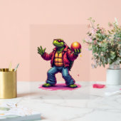 Aesthetic Turtle Disco T - Shirt Acrylschild (Hochzeit)