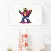 Aesthetic Turtle Disco T - Shirt Banner (Insitu)
