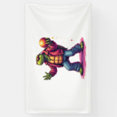 Aesthetic Turtle Disco T - Shirt Banner (Vertikal)