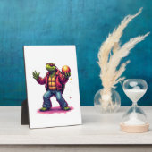 Aesthetic Turtle Disco T - Shirt Fotoplatte (Seite)