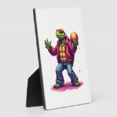 Aesthetic Turtle Disco T - Shirt Fotoplatte (Seite)