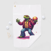 Aesthetic Turtle Disco T - Shirt Golfhandtuch (Insitu)