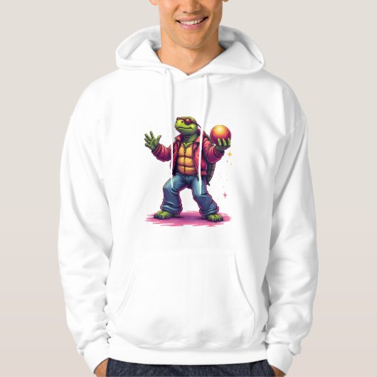 Aesthetic Turtle Disco T-Shirt Hoodie (Vorderseite)
