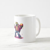 Aesthetic Turtle Disco T - Shirt Kaffeetasse (VorderseiteRechts)