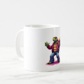 Aesthetic Turtle Disco T - Shirt Kaffeetasse (Vorderseite Links)