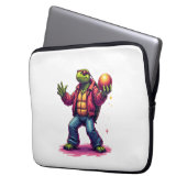 Aesthetic Turtle Disco T - Shirt Laptopschutzhülle (Vorderseite Links)