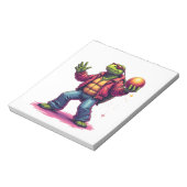 Aesthetic Turtle Disco T-Shirt Notizblock (Rotiert)