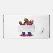 Aesthetic Turtle Disco T-Shirt Schreibtischunterlage (Tastatur & Maus)