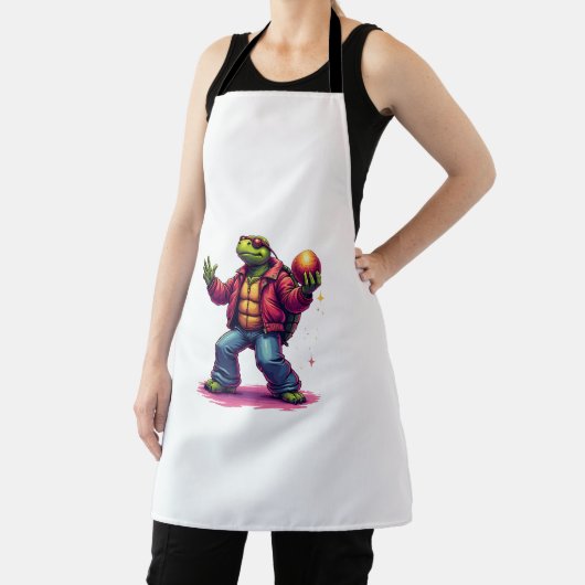 Aesthetic Turtle Disco T-Shirt Schürze (InSitu)