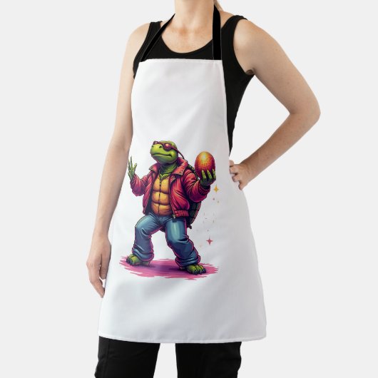 Aesthetic Turtle Disco T - Shirt Schürze (InSitu)