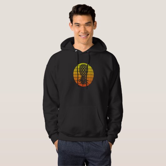 Aesthetic Upside Down Pineapple Swinging Swinger Hoodie (Vorne ganz)