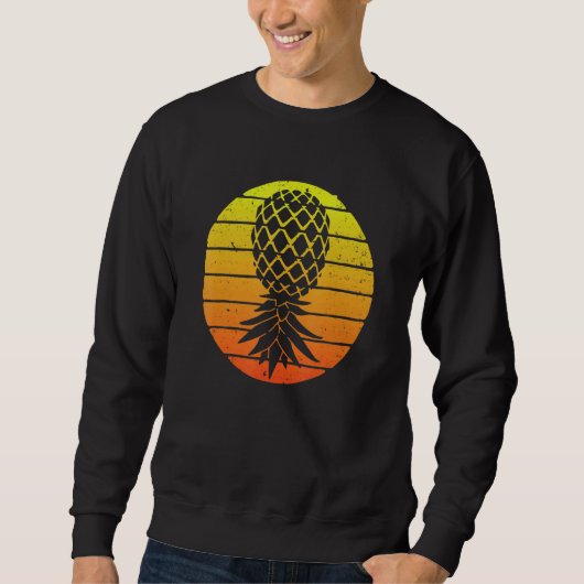 Aesthetic Upside Down Pineapple Swinging Swinger Sweatshirt (Vorderseite)