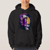 Aesthetic Vaporwave Space Cat 80s 90s Astronaut  4 Hoodie (Vorderseite)