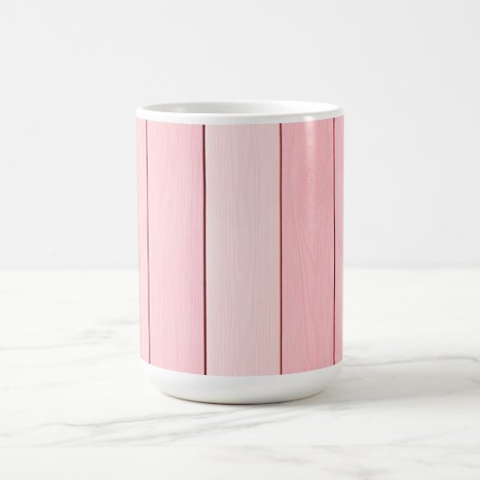 Aesthetic Vertical Wood Pattern Pink Colour  Kaffeetasse (Mittel)