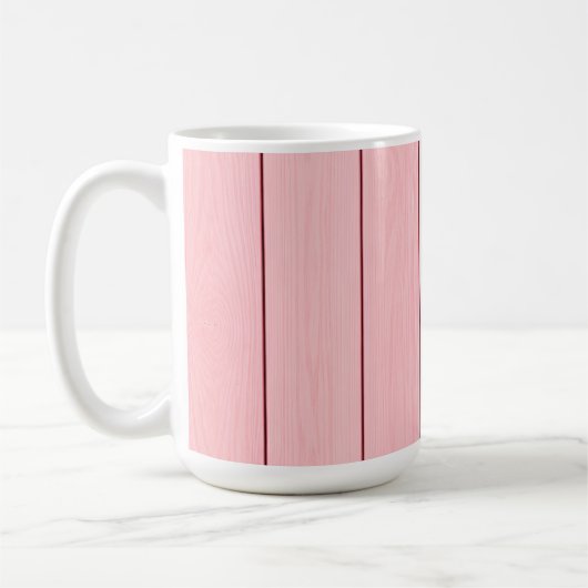 Aesthetic Vertical Wood Pattern Pink Colour  Kaffeetasse (Links)