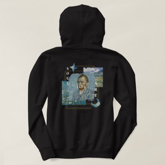 Aesthetic Vincent Van Gogh  Hoodie (Design Rückseite)