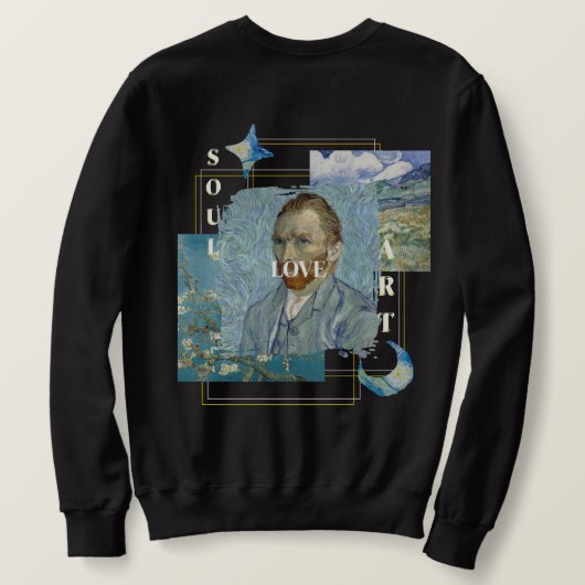 Aesthetic Vincent Van Gogh  Sweatshirt (Design Rückseite)