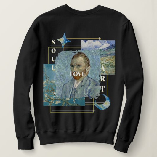 Aesthetic Vincent Van Gogh  Sweatshirt (Design Rückseite)