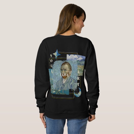 Aesthetic Vincent Van Gogh  Sweatshirt (Schwarz voll)