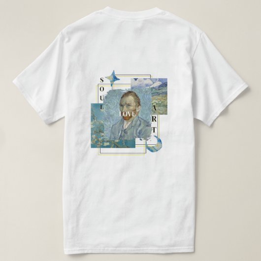 Aesthetic Vincent Van Gogh T-Shirt (Design Rückseite)