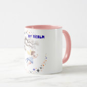 Aesthetic Watercolor Fairy My Realm Pink Combo Mug Tasse (VorderseiteRechts)