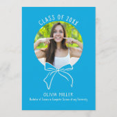 Aesthetic Whimsical Hand Drawn Graduation Party Einladung (Rückseite)