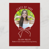 Aesthetic Whimsical Hand Drawn Graduation Party Einladung (Rückseite)