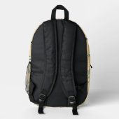 Aesthetic Wildflower Botanical Pattern Backpack Bedruckter Rucksack (Rückseite)
