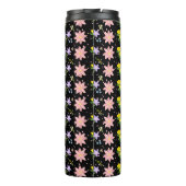 Aesthetic Wildflower Botanical Pattern Thermal Tum Thermosbecher (Rückseite)