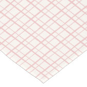 Aesthetic Wobbly Grid Pattern Ballet Pink Kurzer Tischläufer (Ecke)