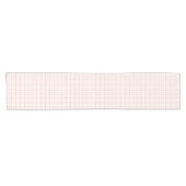 Aesthetic Wobbly Grid Pattern Ballet Pink Kurzer Tischläufer (Horizontal)
