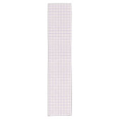 Aesthetic Wobbly Grid Pattern Dusty Lilac Kurzer Tischläufer (Vorderseite)