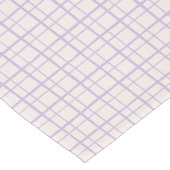 Aesthetic Wobbly Grid Pattern Dusty Lilac Kurzer Tischläufer (Ecke)