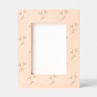 Aesthetic Wooden Photo Frame for Modern Home Decor Geätzte Rahmen