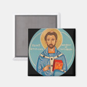 Aethelhard Orthodox Christlich Saint Icon Magnet (Vorderseite/Rückseite)