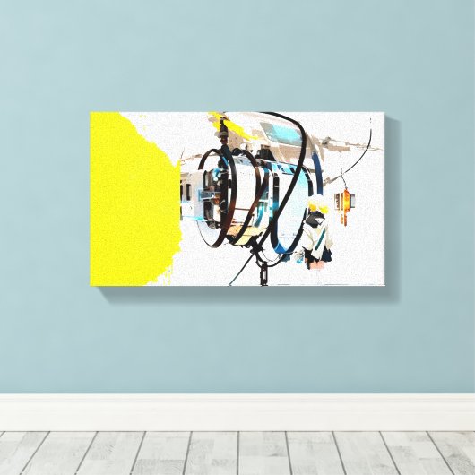 Aether Kiosk Art Leinwanddruck (Insitu (Holzboden))