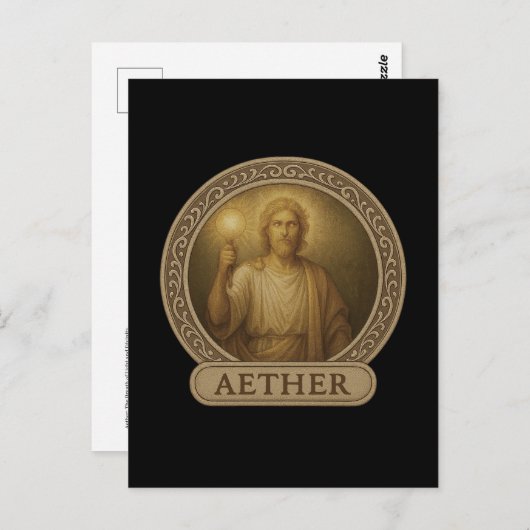 Aether Primordial Light God Postcard Postkarte (Vorne/Hinten)