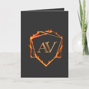 AETHER VANGUARD - AV Logo Stein Form Streetwear Karte