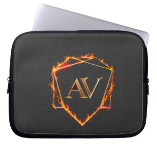 AETHER VANGUARD - AV Logo Stein Form Streetwear Laptopschutzhülle