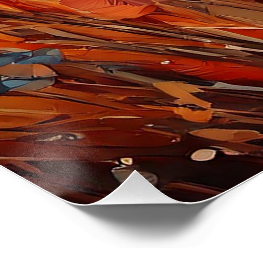 Aetheria - Herbstwiese im Sonnenlicht - Download Poster (Ecke)