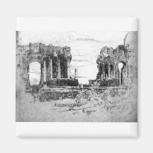 Aetna von Taormina - Joseph Pennell - 1913 Magnet