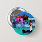 af076 Afrika retro Vintage Artgeschenke Button (Vorne & Hinten)