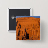 AF, Ägypten, Abu Simbel. Fassade bei Sonnenunterga Button (Vorne & Hinten)